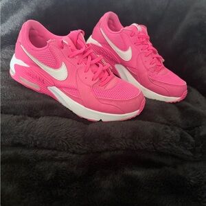 Nike Air Women's Bright Pink and White Sneakers
